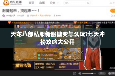 天龙八部私服新服微变怎么玩?七天冲榜攻略大公开 天龙八部私服新服微变怎么玩?七天冲榜攻略大公开