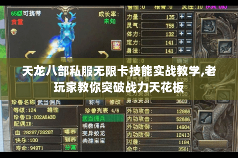 天龙八部私服无限卡技能实战教学,老玩家教你突破战力天花板 天龙八部私服无限卡技能实战教学,老玩家教你突破战力天花板