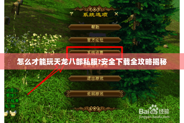 怎么才能玩天龙八部私服?安全下载全攻略揭秘 怎么才能玩天龙八部私服?安全下载全攻略揭秘