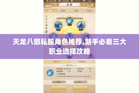 天龙八部私服角色推荐,新手必看三大职业选择攻略 天龙八部私服角色推荐,新手必看三大职业选择攻略
