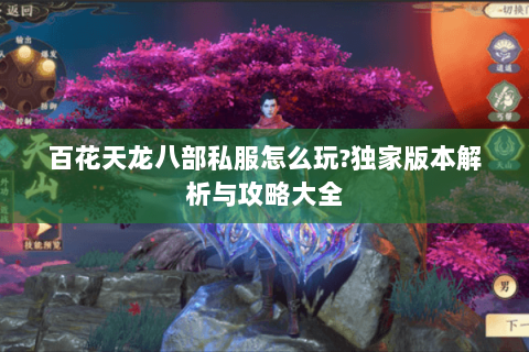 百花天龙八部私服怎么玩?独家版本解析与攻略大全 百花天龙八部私服怎么玩?独家版本解析与攻略大全