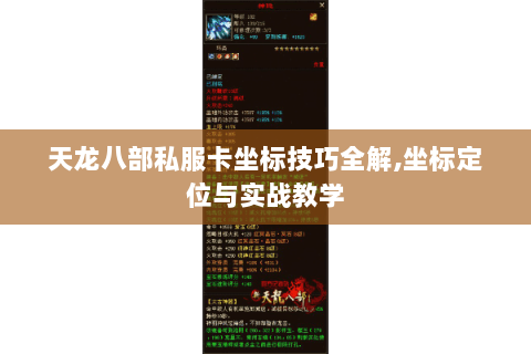 天龙八部私服卡坐标技巧全解,坐标定位与实战教学 天龙八部私服卡坐标技巧全解,坐标定位与实战教学
