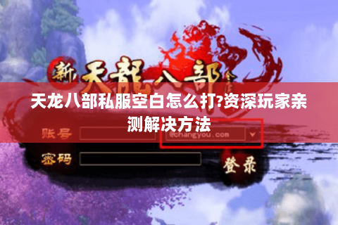 天龙八部私服空白怎么打?资深玩家亲测解决方法 天龙八部私服空白怎么打?资深玩家亲测解决方法