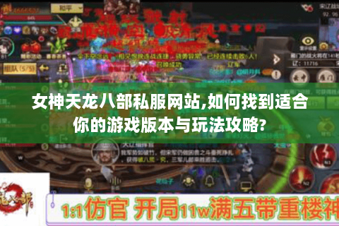 女神天龙八部私服网站,如何找到适合你的游戏版本与玩法攻略?