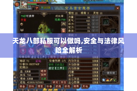 天龙八部私服可以做吗,安全与法律风险全解析