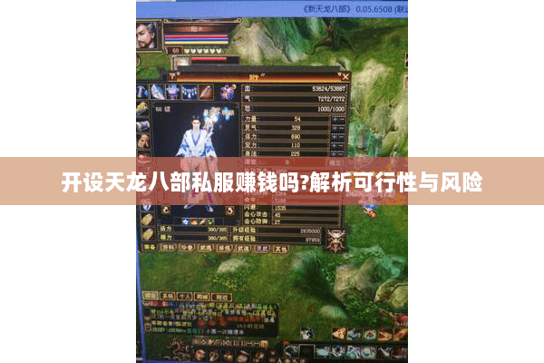 开设天龙八部私服赚钱吗?解析可行性与风险 开设天龙八部私服赚钱吗?解析可行性与风险