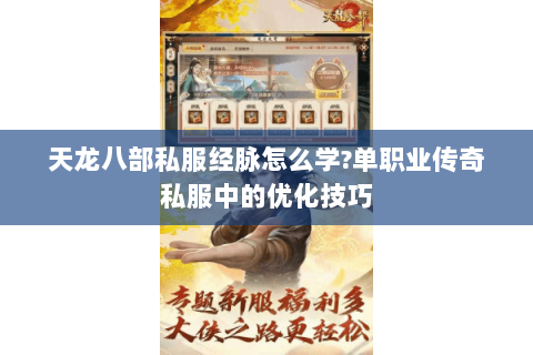 天龙八部私服经脉怎么学?单职业传奇私服中的优化技巧 天龙八部私服经脉怎么学?单职业传奇私服中的优化技巧