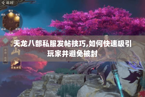 天龙八部私服发帖技巧,如何快速吸引玩家并避免被封 天龙八部私服发帖技巧,如何快速吸引玩家并避免被封