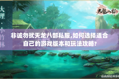 非诚勿扰天龙八部私服,如何选择适合自己的游戏版本和玩法攻略?