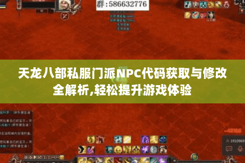 天龙八部私服门派NPC代码获取与修改全解析,轻松提升游戏体验 天龙八部私服门派NPC代码获取与修改全解析,轻松提升游戏体验