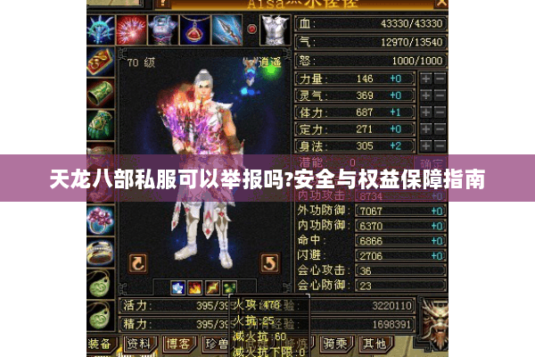 天龙八部私服可以举报吗?安全与权益保障指南