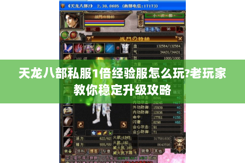 天龙八部私服1倍经验服怎么玩?老玩家教你稳定升级攻略 天龙八部私服1倍经验服怎么玩?老玩家教你稳定升级攻略