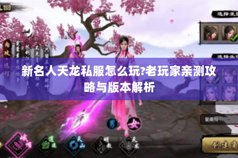 新名人天龙私服怎么玩?老玩家亲测攻略与版本解析 新名人天龙私服怎么玩?老玩家亲测攻略与版本解析