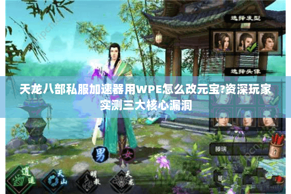 天龙八部私服加速器用WPE怎么改元宝?资深玩家实测三大核心漏洞 天龙八部私服加速器用WPE怎么改元宝?资深玩家实测三大核心漏洞