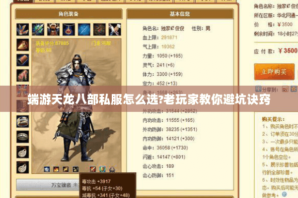 端游天龙八部私服怎么选?老玩家教你避坑诀窍 端游天龙八部私服怎么选?老玩家教你避坑诀窍