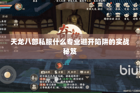 天龙八部私服什么专业避开陷阱的实战秘笈 天龙八部私服什么专业避开陷阱的实战秘笈