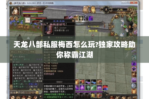 天龙八部私服梅西怎么玩?独家攻略助你称霸江湖