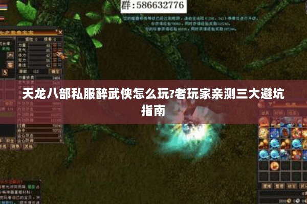 天龙八部私服醉武侠怎么玩?老玩家亲测三大避坑指南 天龙八部私服醉武侠怎么玩?老玩家亲测三大避坑指南