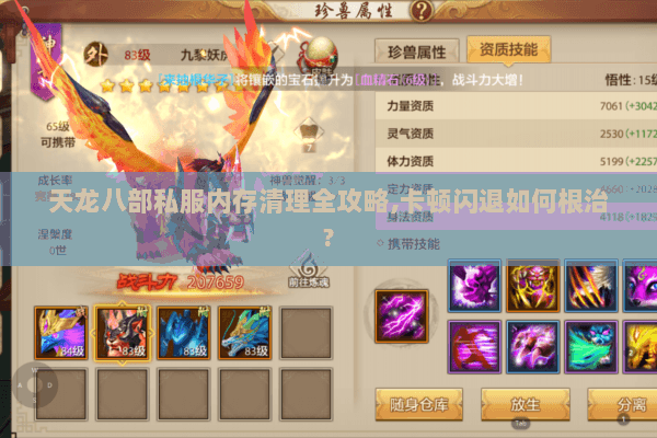 天龙八部私服内存清理全攻略,卡顿闪退如何根治? 天龙八部私服内存清理全攻略,卡顿闪退如何根治?