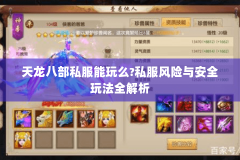 天龙八部私服能玩么?私服风险与安全玩法全解析 天龙八部私服能玩么?私服风险与安全玩法全解析