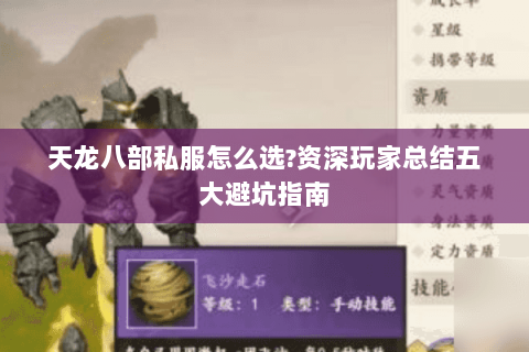 天龙八部私服怎么选?资深玩家总结五大避坑指南 天龙八部私服怎么选?资深玩家总结五大避坑指南