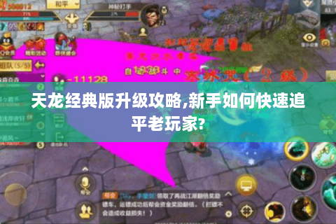 天龙经典版升级攻略,新手如何快速追平老玩家? 天龙经典版升级攻略,新手如何快速追平老玩家?