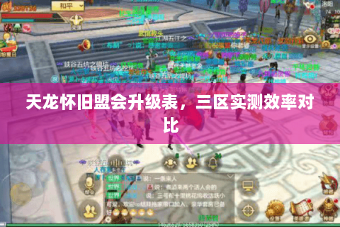 天龙怀旧盟会升级表,三区实测效率对比 天龙怀旧盟会升级表,三区实测效率对比