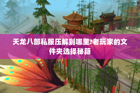 天龙八部私服压解到哪里?老玩家的文件夹选择秘籍 天龙八部私服压解到哪里?老玩家的文件夹选择秘籍
