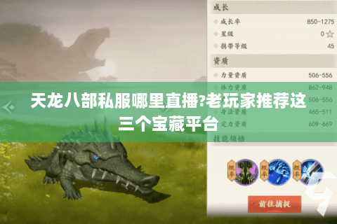 天龙八部私服哪里直播?老玩家推荐这三个宝藏平台 天龙八部私服哪里直播?老玩家推荐这三个宝藏平台